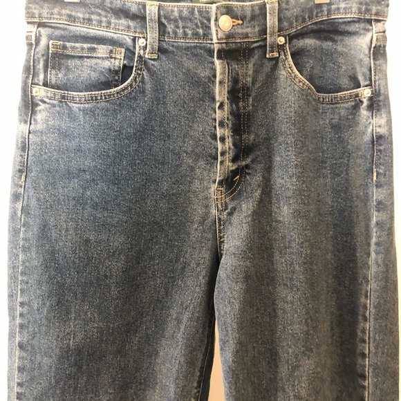 Wild Fable, Target, High Rise Straight Jeans, 10, cropped, unfinished hem - Picture 2 of 5